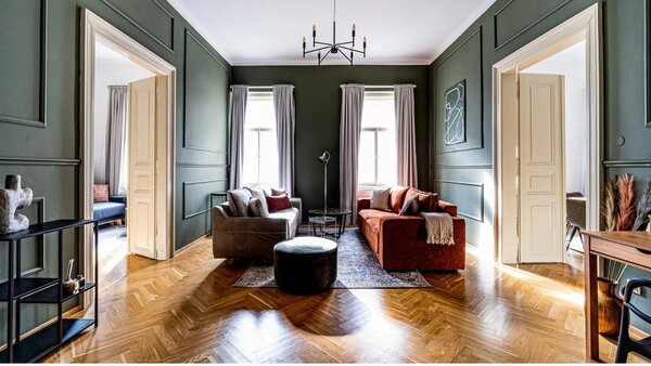 Béžová rozkládací pohovka Emile - Bobochic Paris