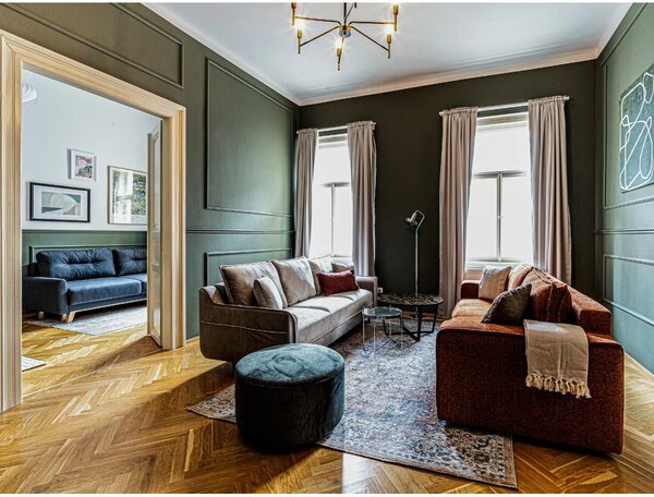 Béžová rozkládací pohovka Emile - Bobochic Paris