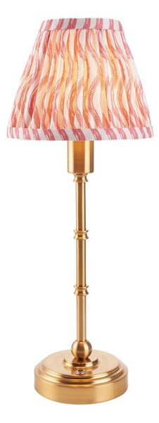 Endon 114804 - LED Stm. nabíjecí stolní lampa BURLEY LED/1,5W/5V mosaz/růžová