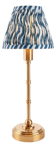 Endon 114796 - LED Stm. nabíjecí stolní lampa BURLEY LED/1,5W/5V mosaz/modrá