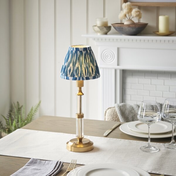 Endon 114846 - LED Stm. nabíjecí stolní lampa MORTON LED/1,5W/5V mosaz/modrá