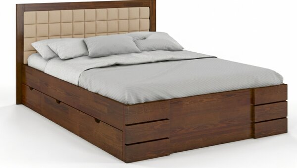 Postel s úložným prostorem - Gotland Drawers - borovice Čalounění postele: 2315, Odstín moření: Borovice přírodní, Rozměr: 120x200