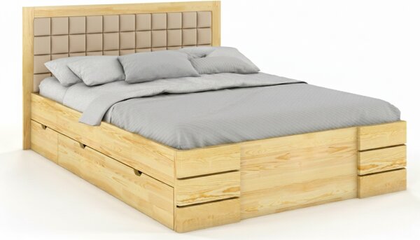 Postel s úložným prostorem - Gotland Drawers - borovice Čalounění postele: 2315, Odstín moření: Borovice přírodní, Rozměr: 120x200
