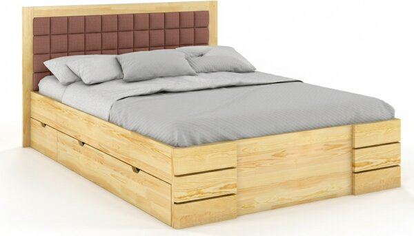 Postel s úložným prostorem - Gotland Drawers - borovice Čalounění postele: 2315, Odstín moření: Borovice přírodní, Rozměr: 120x200