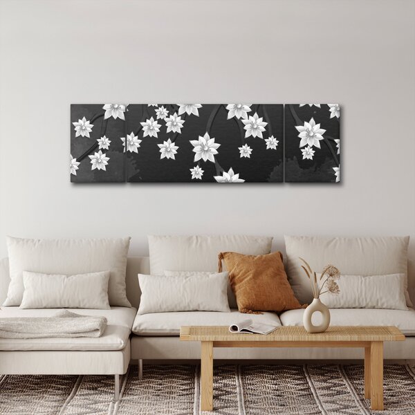 Obraz - Květy na větvích (170x50 cm)