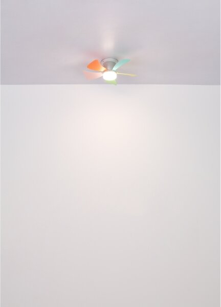 Globo 03609B - LED Stmív. stropní ventilátor HINES 10W/230V 3000-6500K +DO