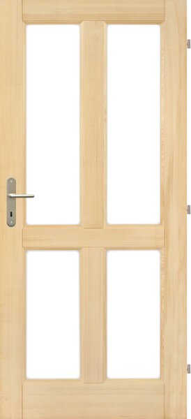 Mand CZ s.r.o. Dřevěné dveře JITKA 4S (výběr) Orientace Dveří: Levé, Rozměr dle ČSN: 80 / 197