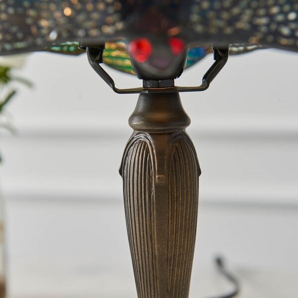 Endon 64088 - Stolní lampa Tiffany DRAGONFLY 1xE14/40W/230V pr. 20 cm
