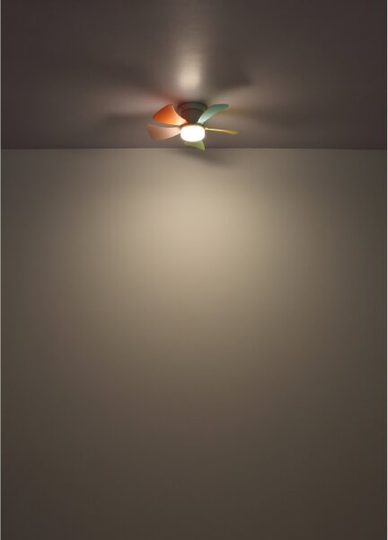 Globo 03609B - LED Stmív. stropní ventilátor HINES 10W/230V 3000-6500K +DO