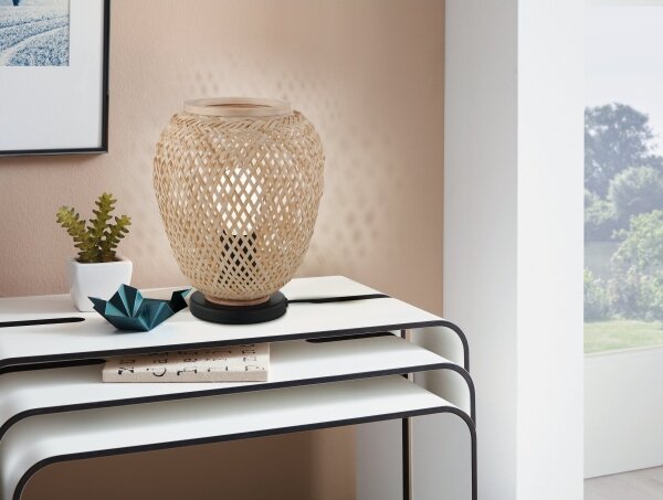 Eglo 55699 - Stolní lampa DEMBLEBY 1xE27/40W/230V béžová