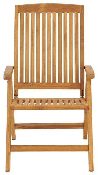Skládací polohovací křesla s polštáři 4 ks, masivní teak 3196465