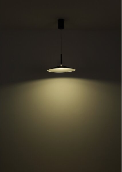 Globo 15635S - LED Lustr na lanku LAMPONE LED/18W/230V 4000K černá