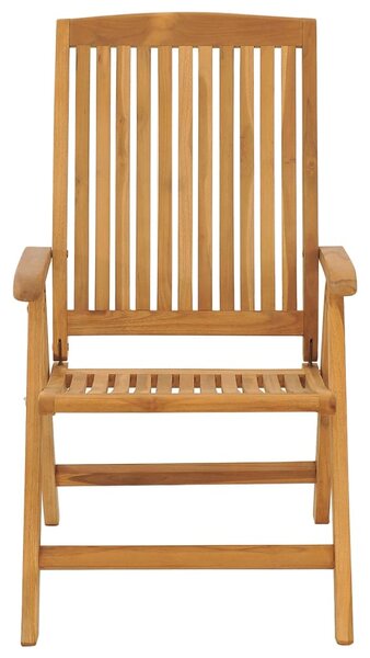 Skládací polohovací křesla s polštáři, 6 ks, masivní teak 3196494