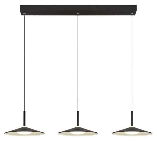 Globo 15635S-3 - LED Lustr na lanku LAMPONE LED/24W/230V 4000K černá
