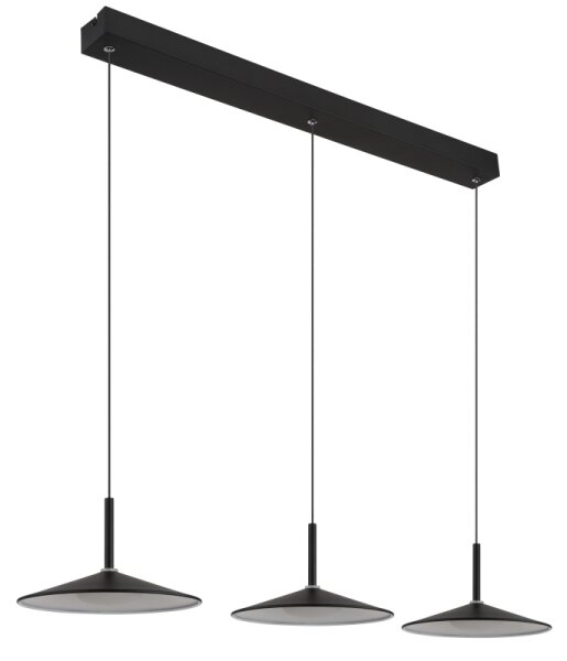 Globo 15635S-3 - LED Lustr na lanku LAMPONE LED/24W/230V 4000K černá
