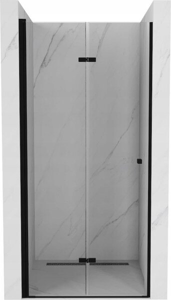 Mexen Lima skládací sprchové dveře 70 cm, Průhledné, Černá - 856-070-000-70-00