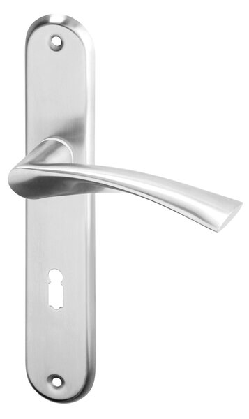 AC-T servis ACT dveřní klika EURA OV ECO štít (nerez) Provedení: BB (pro pokojový klíč), Rozteč: 72 mm