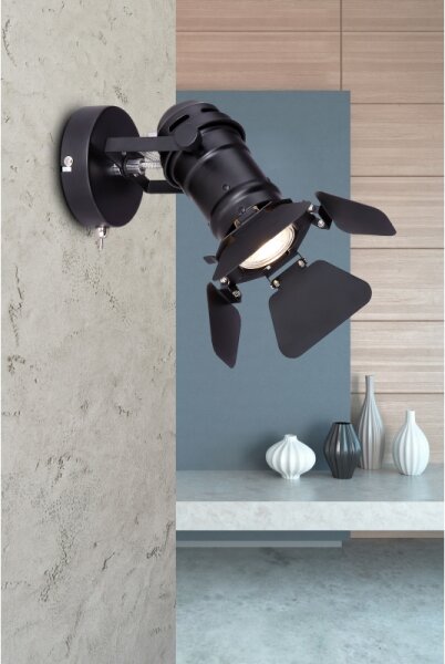 Globo 54650-1B - Nástěnné bodové svítidlo EGON 1xGU10/50W/230V