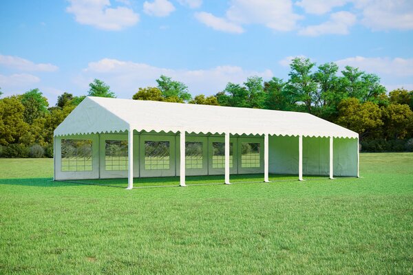 Párty stan 6x12 m PREMIUM - ohnivzdorný barva Modro-bílá