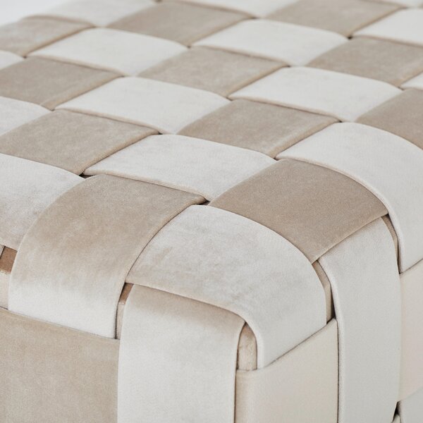 SEDACÍ LAVICE, kov, textil, 71/47/41 cm Xora - Taburety