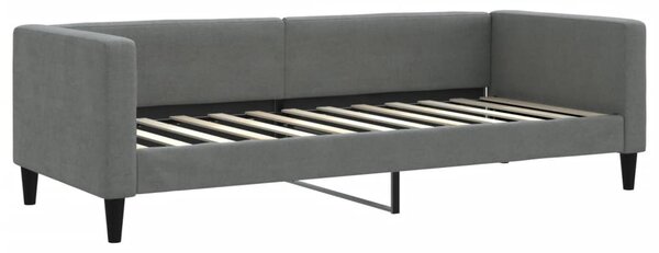 Válenda s přistýlkou a zásuvkami tmavě šedá 80 x 200 cm textil 3196610