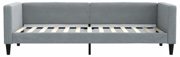 Válenda s matrací světle šedá 80 x 200 cm textil 3196555