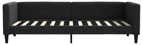 Válenda s matrací černá 80 x 200 cm textil 3196557