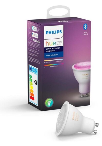 LED Stmívatelná žárovka Philips Hue White And Color Ambiance GU10/4,3W/230V