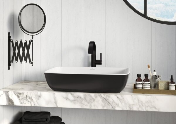 Villeroy & Boch 417258BCT8 - Umyvadlo na desku ARTIS 58x38,5 cm keramika/černá