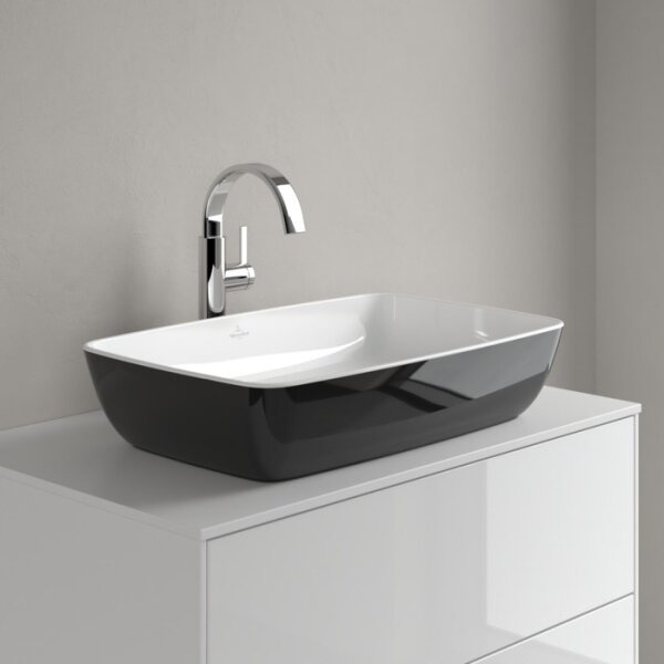 Villeroy & Boch 417258BCT8 - Umyvadlo na desku ARTIS 58x38,5 cm keramika/černá