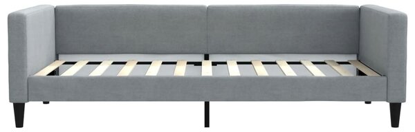 Válenda s matrací světle šedá 100 x 200 cm textil 3196565