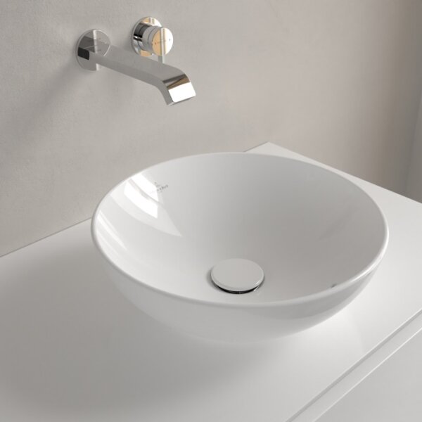 Villeroy & Boch 4A450001 - Umyvadlo na desku LOOP&FRIENDS pr.38 cm keramika/bílá