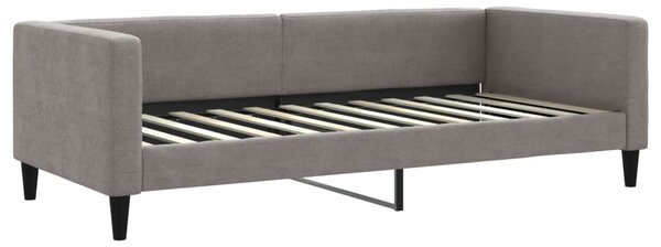 Válenda s přistýlkou a zásuvkami taupe 100 x 200 cm textil 3196622