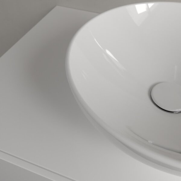 Villeroy & Boch 4A450001 - Umyvadlo na desku LOOP&FRIENDS pr.38 cm keramika/bílá