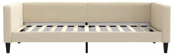 Válenda s matrací krémová 100 x 200 cm textil 3196569
