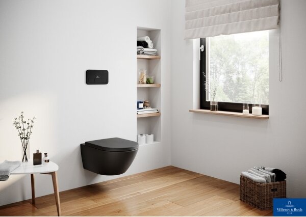 Villeroy & Boch 8M42S1R7 - Záchodové prkénko SoftClose SUBWAY černá