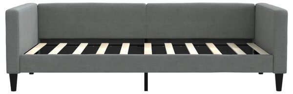 Válenda s matrací tmavě šedá 90 x 190 cm textil 3196571
