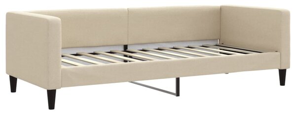 Válenda s přistýlkou krémová 80 x 200 cm textil 3196577