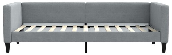 Válenda s přistýlkou a zásuvkami světle šedá 100x200 cm textil 3196619