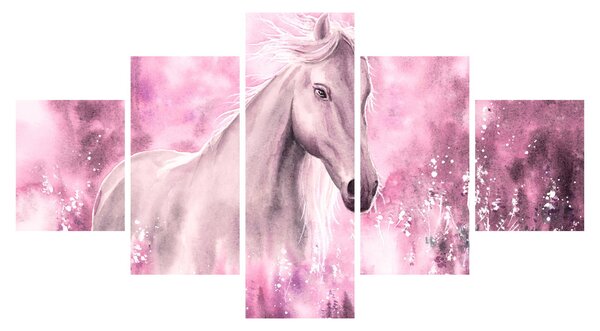 Obraz - Malovaný kůň (125x70 cm)