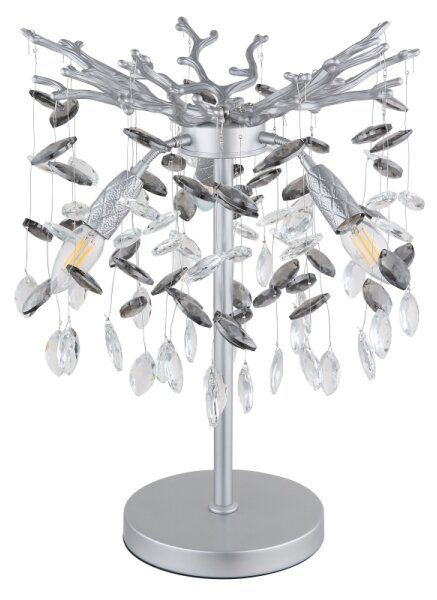 Globo 64138TS - Stolní lampa QUEENA 3xE14/40W/230V stříbrná