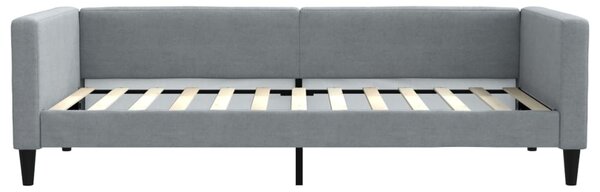 Válenda s přistýlkou světle šedá 100 x 200 cm textil 3196583