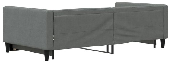 Válenda s přistýlkou tmavě šedá 100 x 200 cm textil 3196584