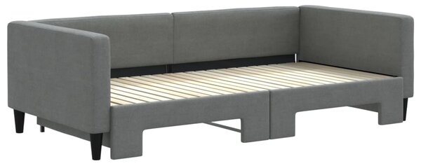 Válenda s přistýlkou tmavě šedá 100 x 200 cm textil 3196584