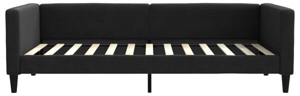 Válenda s přistýlkou černá 100 x 200 cm textil 3196585