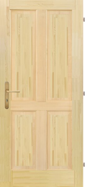 Mand CZ s.r.o. Dřevěné dveře JITKA 4K (rustic) Orientace Dveří: Pravé, Rozměr dle ČSN: 60 / 197