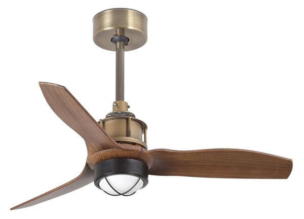 FARO 33428WT1N- LED Stm. vent. JUST FAN S 16W/230V pr. 81 cm hnědá/mosaz WT + DO