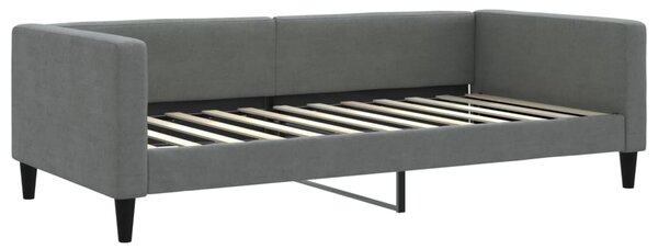 Válenda s přistýlkou tmavě šedá 100 x 200 cm textil 3196584