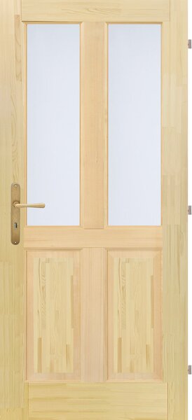 Mand CZ s.r.o. Dřevěné dveře JITKA 2S2K (rustic) Orientace Dveří: Pravé, Rozměr dle ČSN: 90 / 197