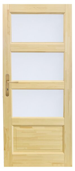 Mand CZ s.r.o. Dřevěné dveře ZDENA 3S1K (rustic) Orientace Dveří: Pravé, Rozměr dle ČSN: 60 / 197